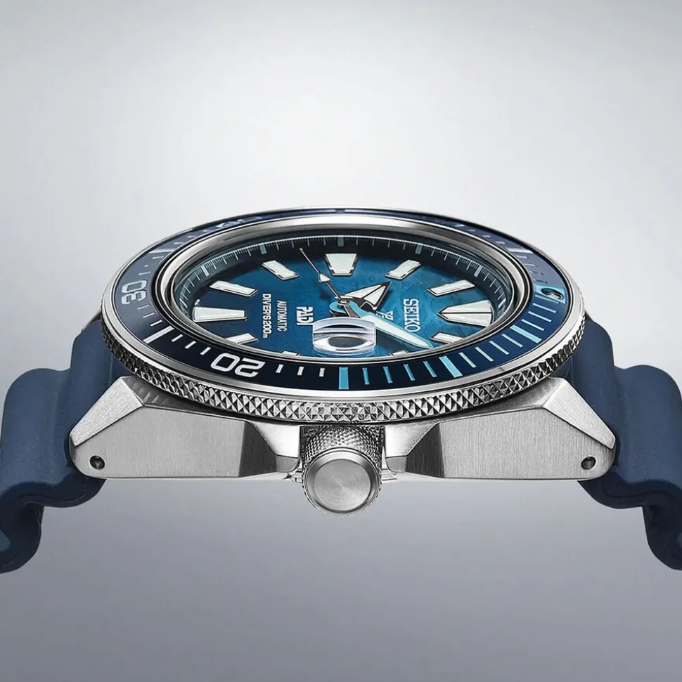 Seiko Prospex ‘Deep Blue’ Samurai Padi Special Edition 44mm Blue Dial Blue Rubber Strap Watch