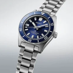 Seiko Prospex 1965 Revival Diver’s 40mm Scuba Blue Dial Steel Bracelet Watch