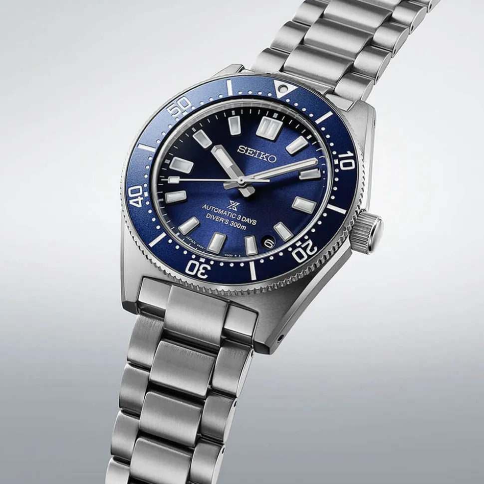 Seiko Prospex 1965 Revival Diver’s 40mm Scuba Blue Dial Steel Bracelet Watch