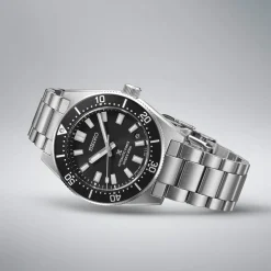 Seiko Prospex 1965 Revival Diver&rsquo;s 40mm Cove Black Dial Steel Bracelet Watch