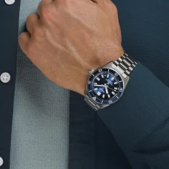 Seiko Prospex 1965 Revival Diver’s 40mm Scuba Blue Dial Steel Bracelet Watch