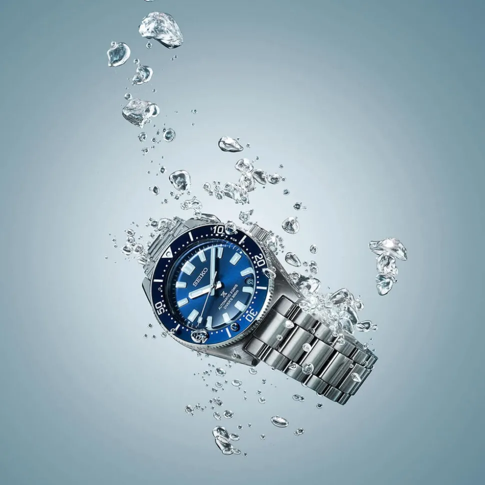Seiko Prospex 1965 Revival Diver’s 40mm Scuba Blue Dial Steel Bracelet Watch