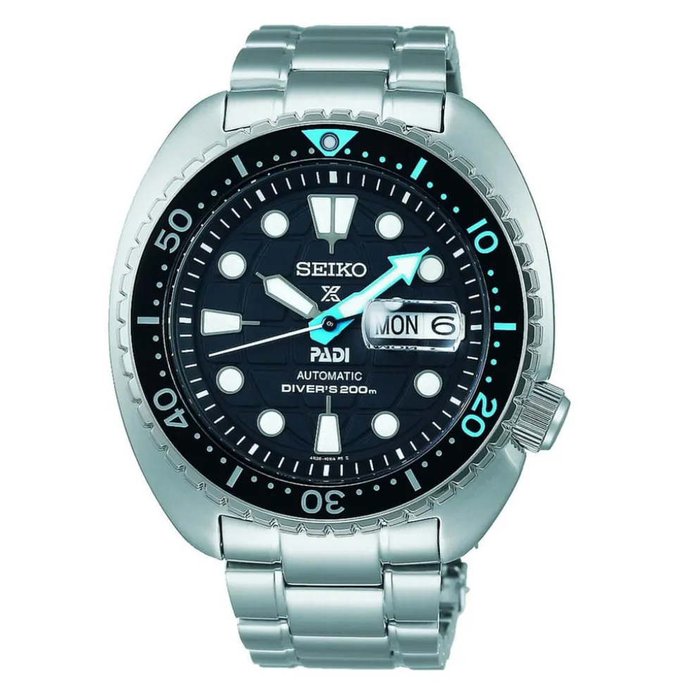 Seiko Prospex King Turtle 45mm Black Dial Bracelet Watch