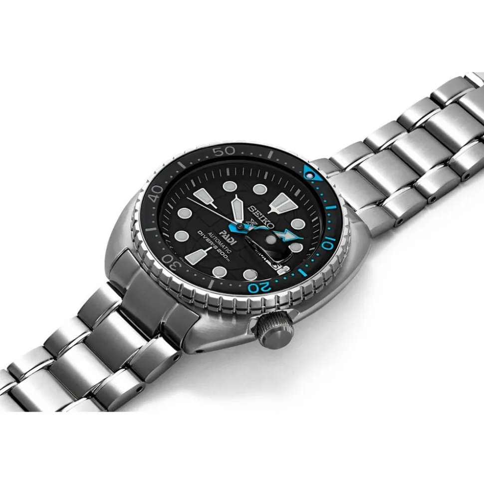 Seiko Prospex King Turtle 45mm Black Dial Bracelet Watch