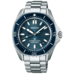 Seiko Prospex 300m Diver’s 41.3mm Coastline-Cobalt Dial Stainless Steel Bracelet Watch