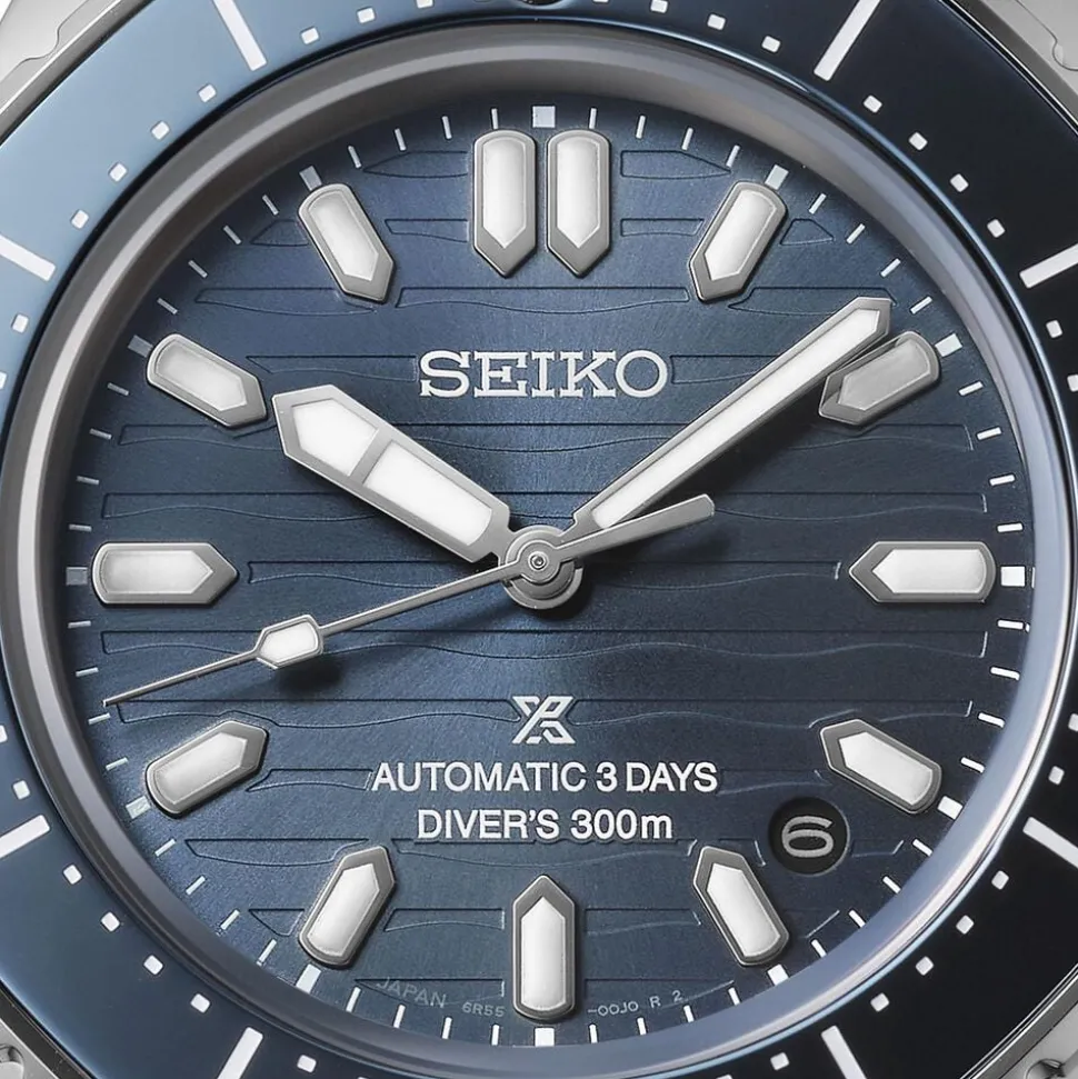 Seiko Prospex 300m Diver’s 41.3mm Coastline-Cobalt Dial Stainless Steel Bracelet Watch