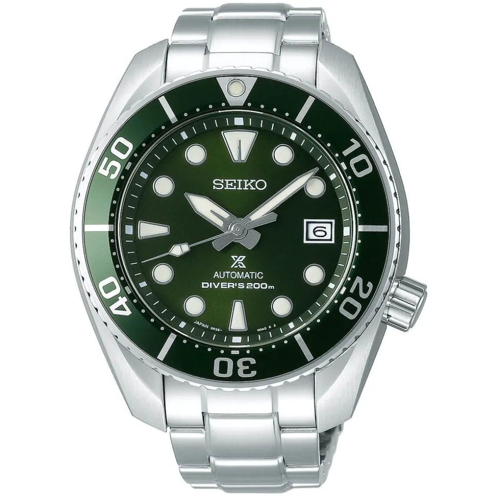 Seiko Prospex "Sumo" 45mm Green Dial Bracelet Watch