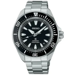 Seiko Prospex 4R 'Shog-urai' Diver 41.7mm Black Dial Stainless Steel Bracelet Watch