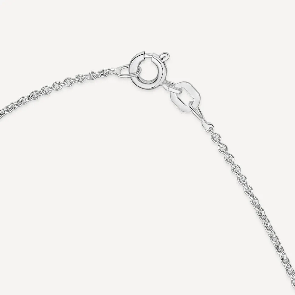 Sterling Silver 3 Stone Cubic Zirconia Graduated Pendant
