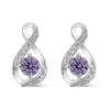 Sterling Silver and Cubic Zirconia June Birthstone Stud Earrings