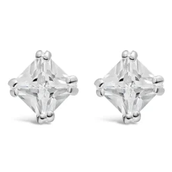 Sterling Silver and Cubic Zirconia Earrings