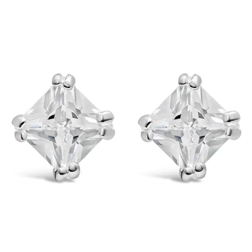 Sterling Silver and Cubic Zirconia Earrings