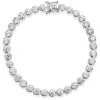 Sterling Silver and Cubic Zirconia Tennis Bracelet