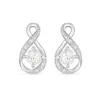 Sterling Silver and Cubic Zirconia April Birthstone Stud Earrings