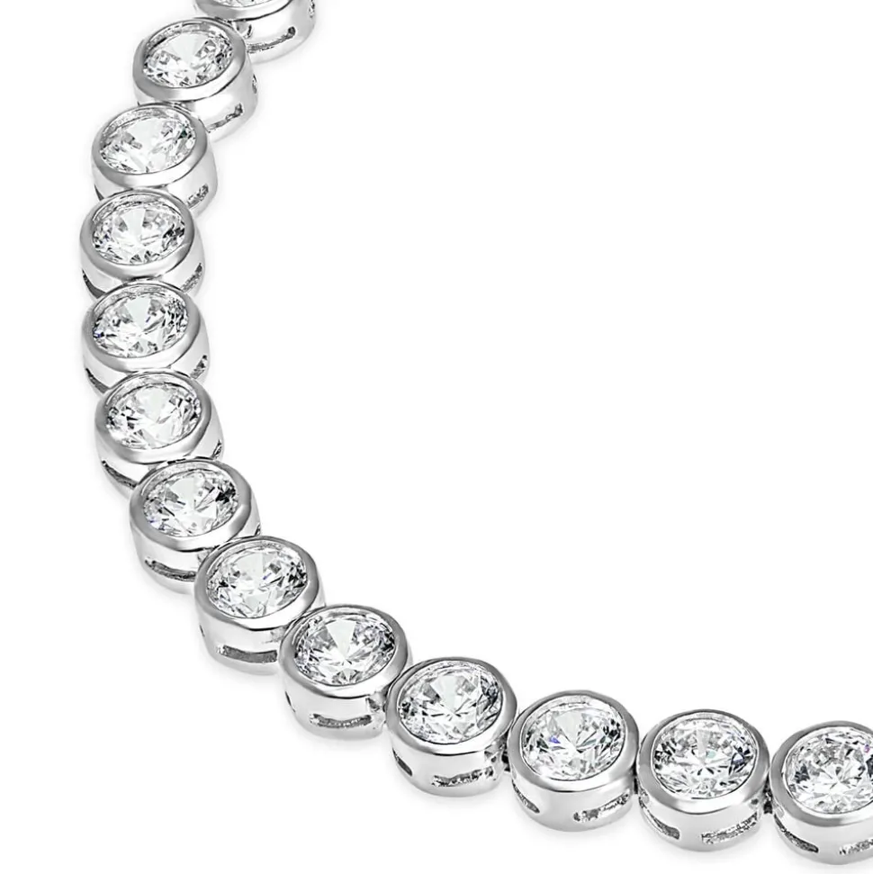Sterling Silver and Cubic Zirconia Tennis Bracelet