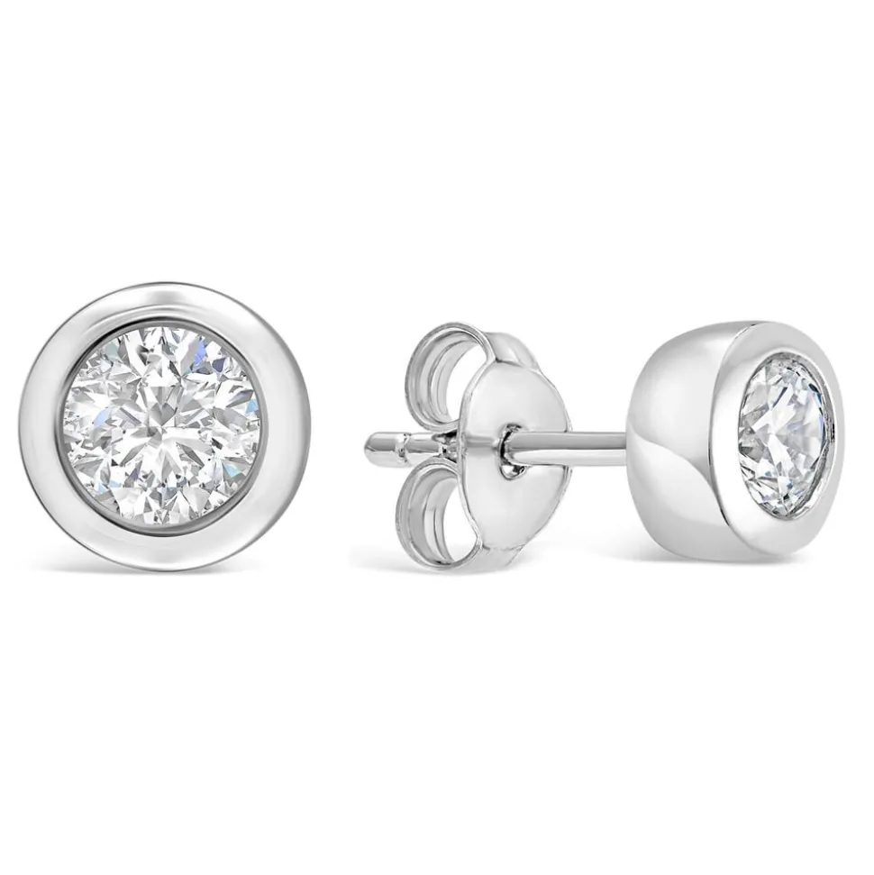 Sterling Silver and Cubic Zirconia Earrings