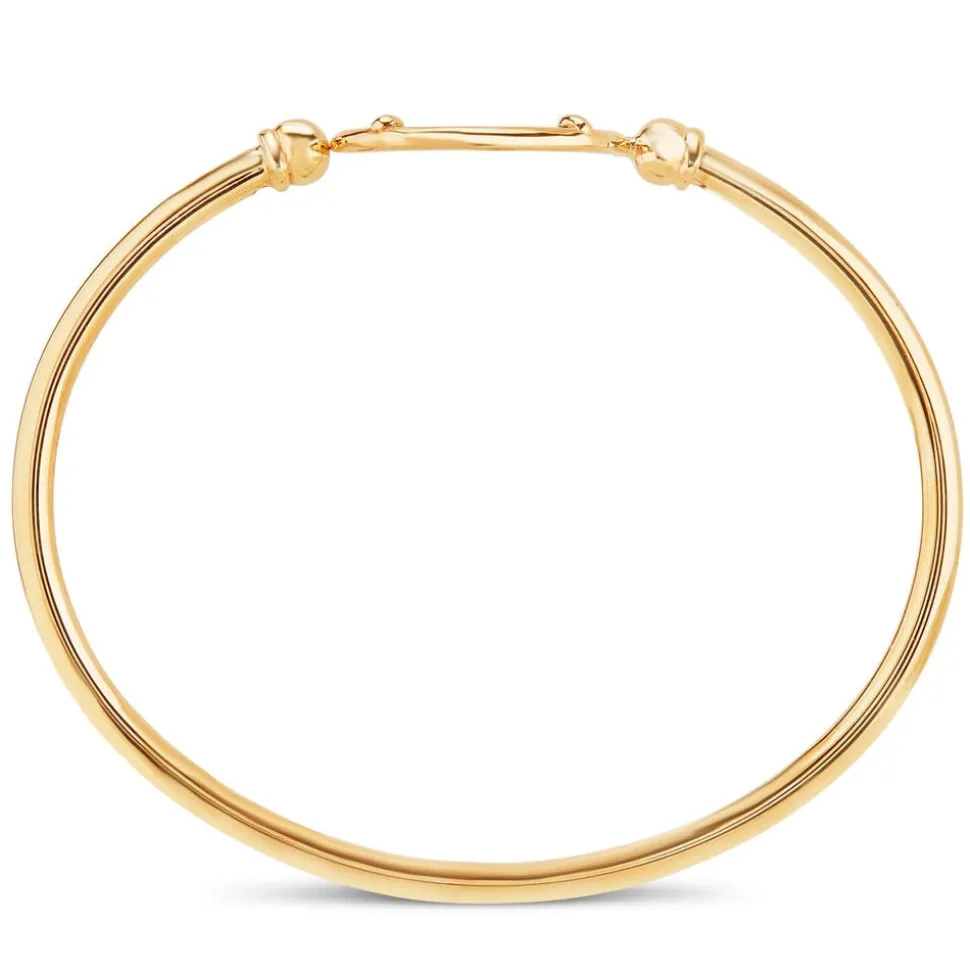 Sterling Silver and Yellow Gold Plated Coin Ladies Bangle