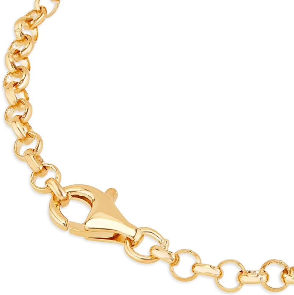 Sterling Silver and Yellow Gold Plated Coin Ladies Bracelet