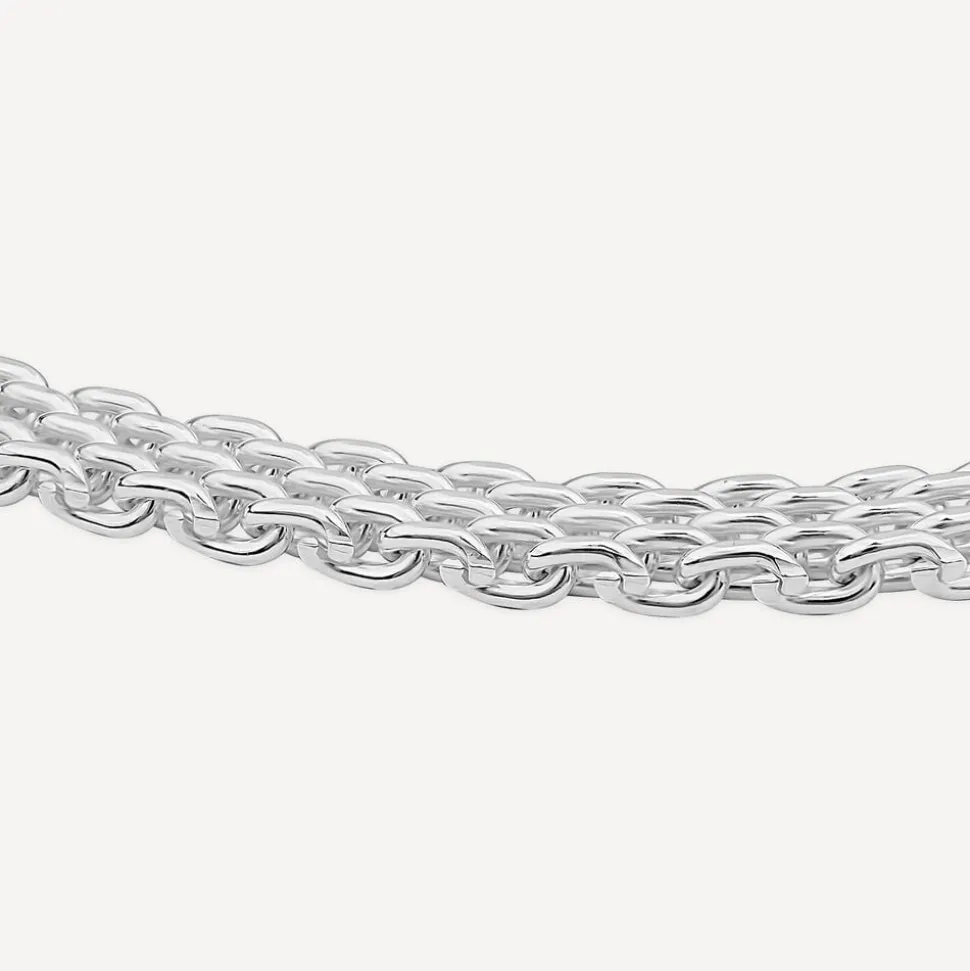 Sterling Silver Brick Mesh Style Bracelet