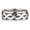 Sterling Silver Celtic Knot Band Wide Ring