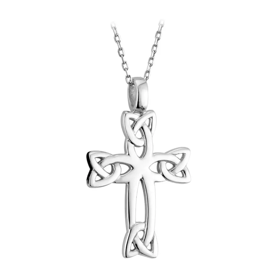 Sterling Silver Celtic Knot Cross Pendant