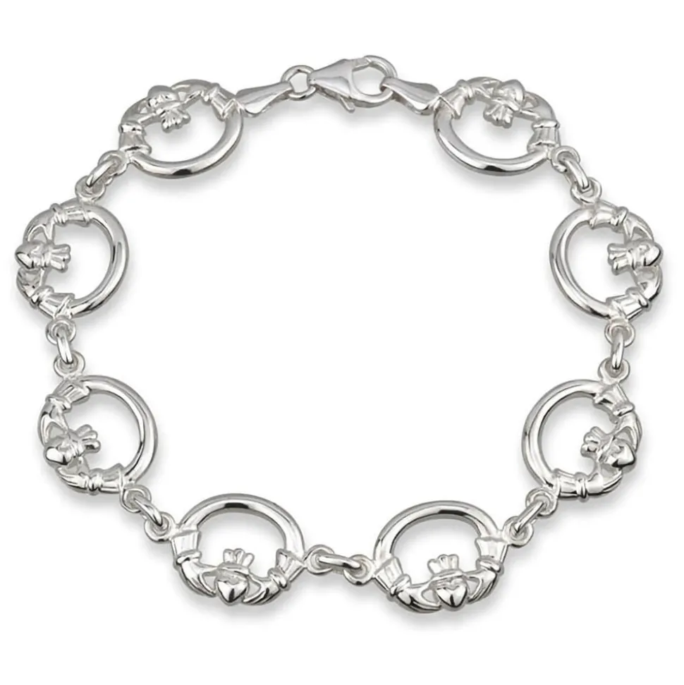 Sterling Silver Claddagh Bracelet