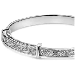 Sterling Silver Claddagh Baby Bangle