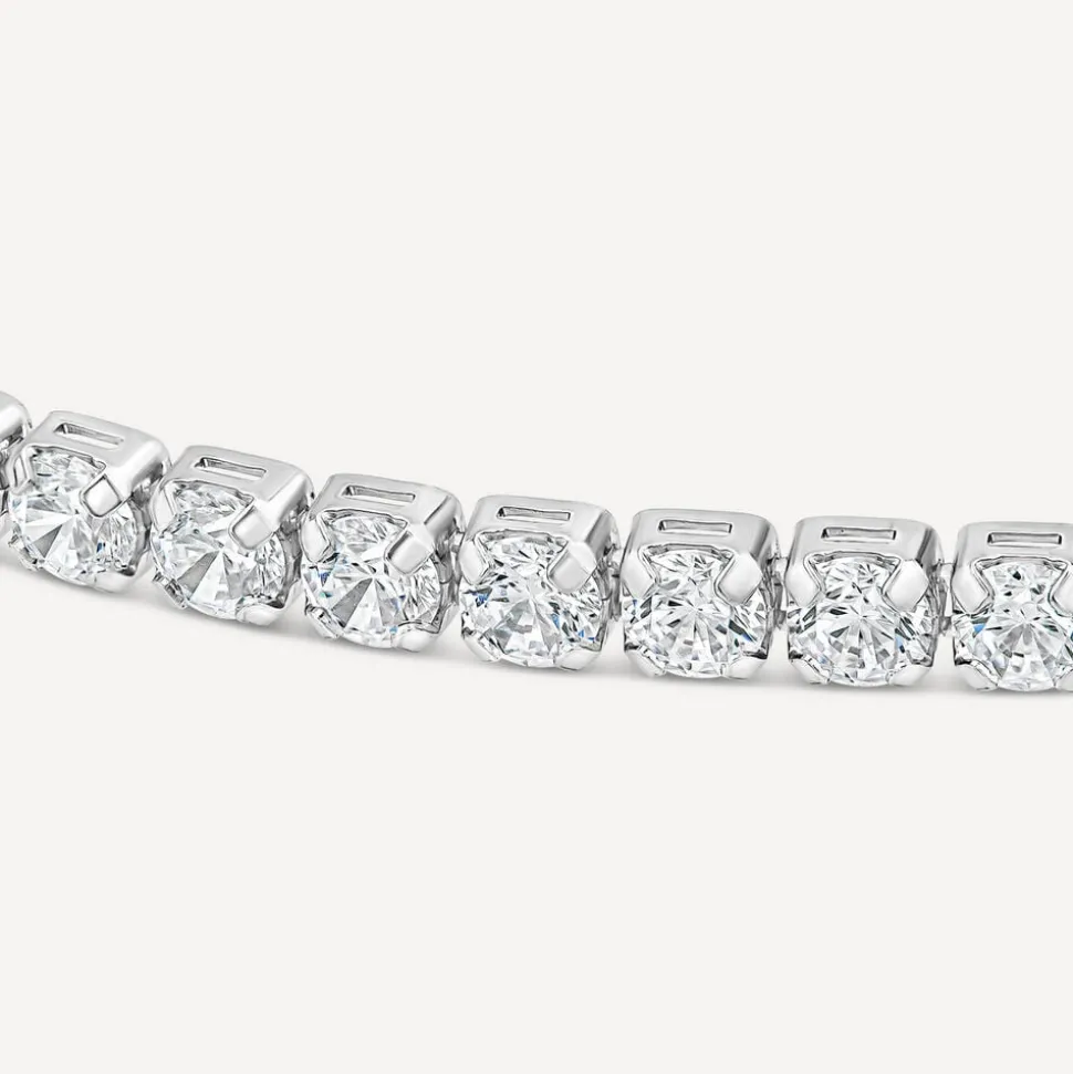 Sterling Silver Cubic Zirconia Tennis Bracelet