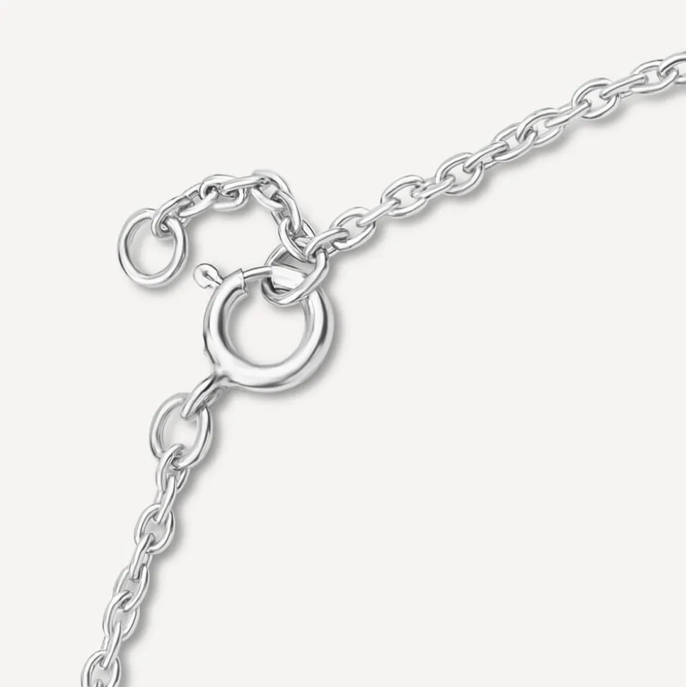 Sterling Silver Cubic Zirconia Tree of Life Chain Bracelet