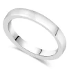 Sterling Silver Gents 3mm Plain Polished Band Ring