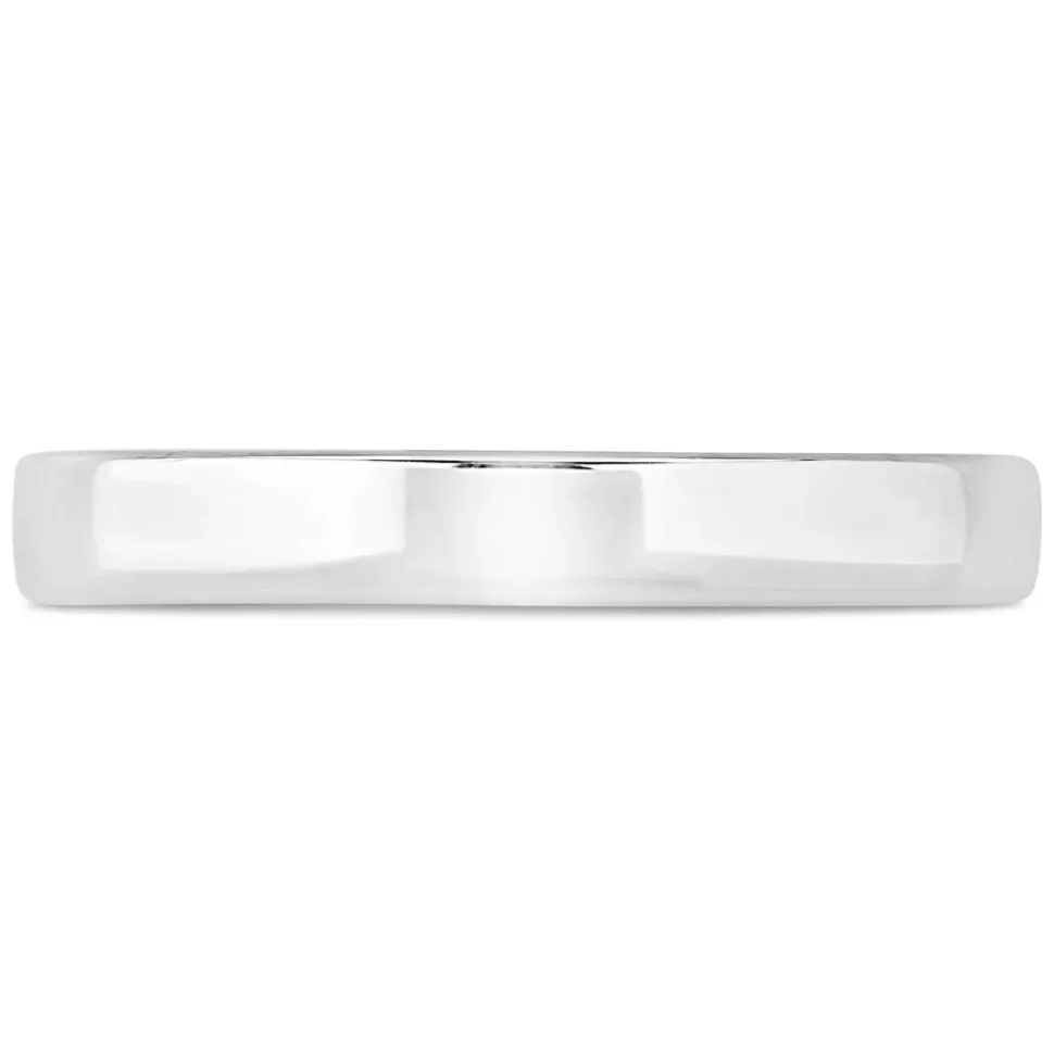 Sterling Silver Gents 3mm Plain Polished Band Ring