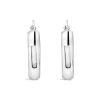 Sterling Silver Hinge Hoop Earrings