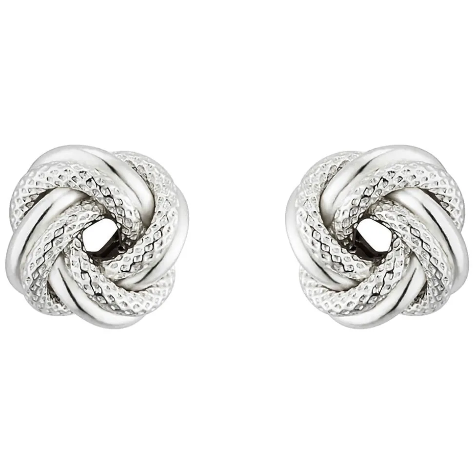 Sterling Silver Knot Earrings