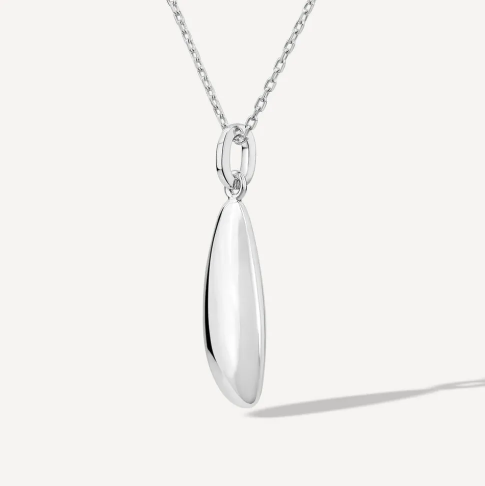 Sterling Silver Pebble Shaped Pendant