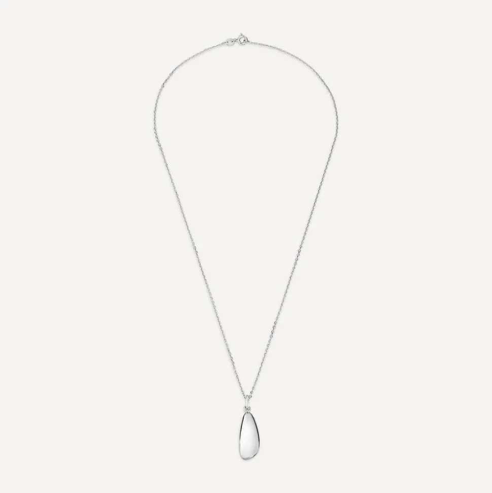 Sterling Silver Pebble Shaped Pendant