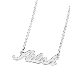 Sterling Silver Personalised Name Necklace (7-10 letters) (Special Order: 3-5 weeks)