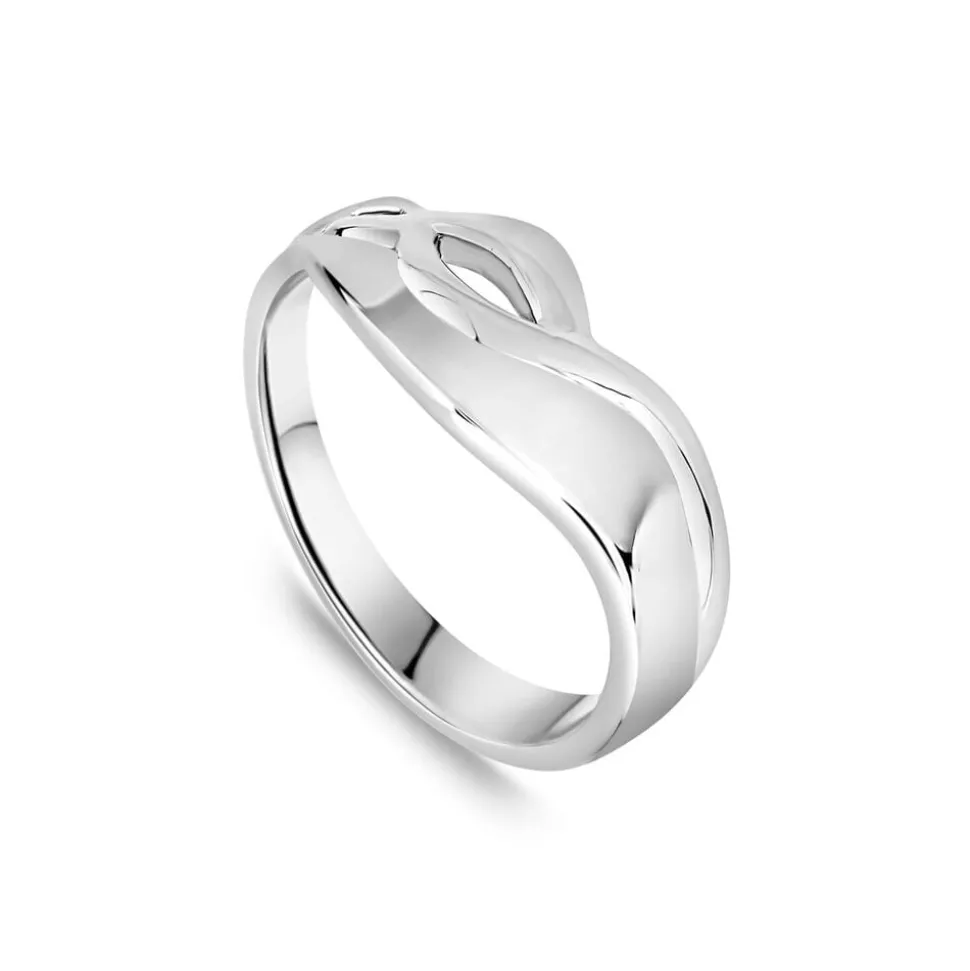 Sterling Silver Plain Fancy Swirl Ring