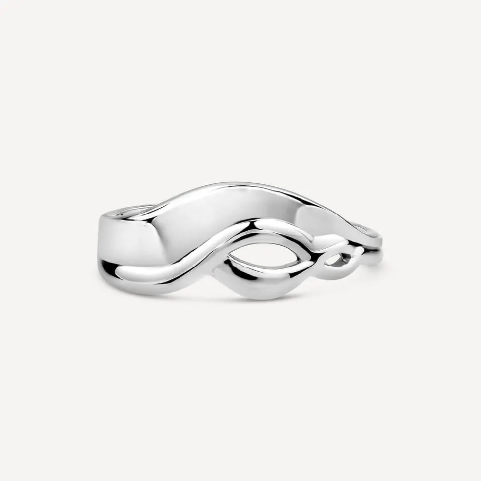 Sterling Silver Plain Fancy Swirl Ring