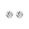 Sterling Silver Polished Knot Stud Earrings
