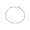 Sterling Silver Polished with Cubic Zirconia Circle Bangle