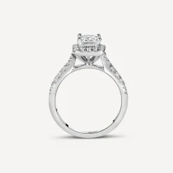 Sterling Silver Princess Cut Cubic Zirconia Ring