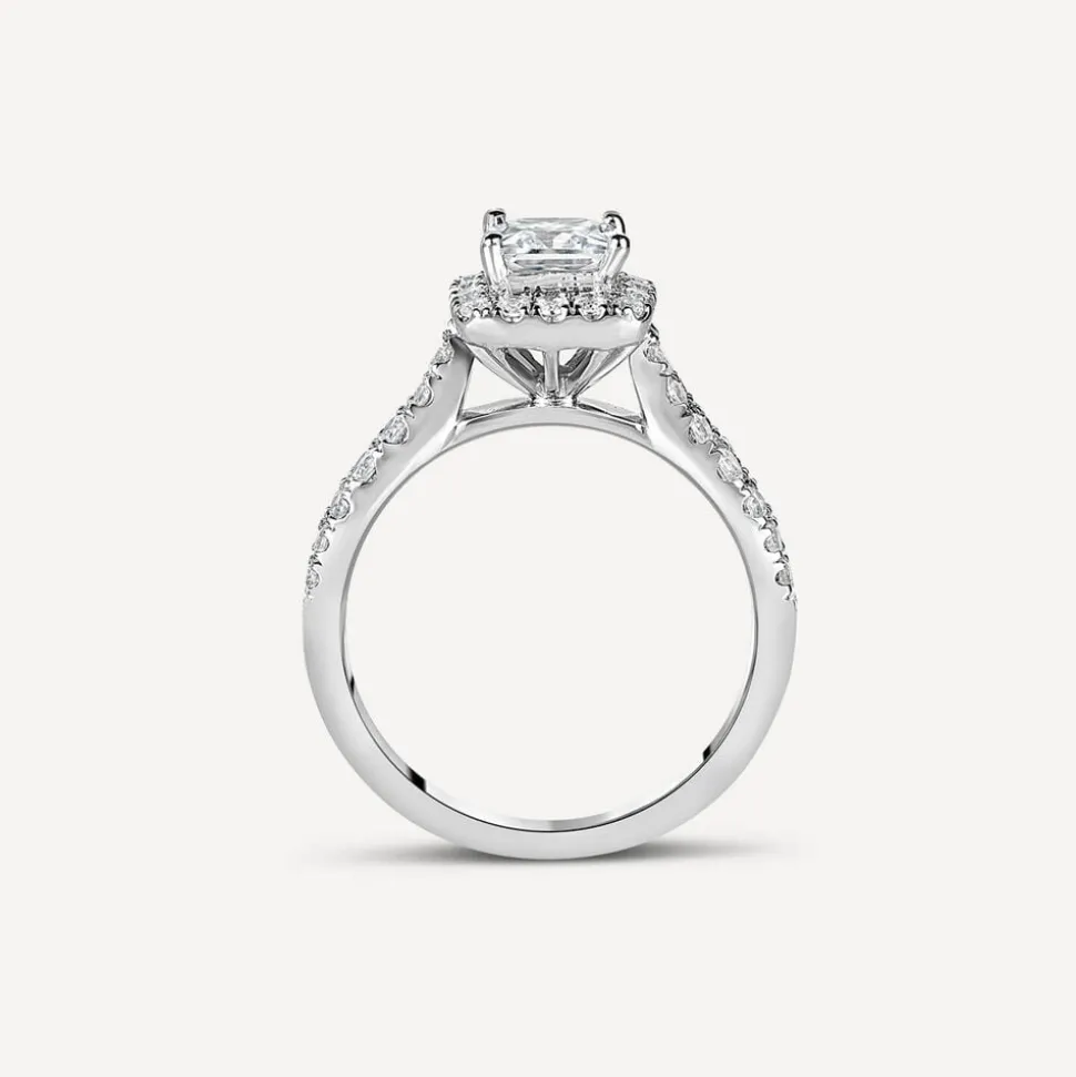 Sterling Silver Princess Cut Cubic Zirconia Ring