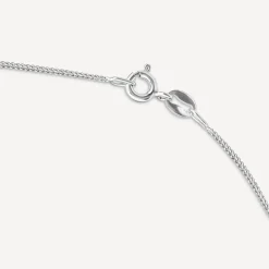 Sterling Silver Script Cubic Zirconia Initial E Pendant