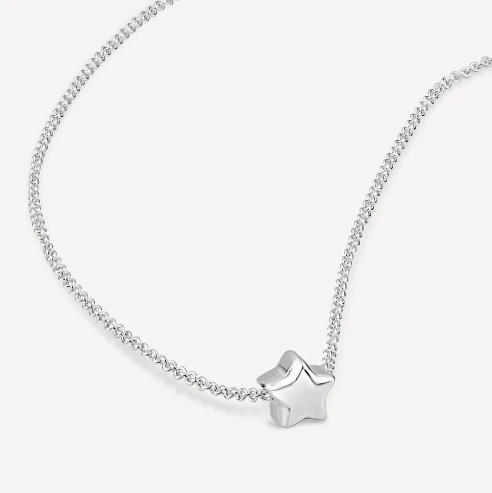Sterling Silver Small Star Necklet