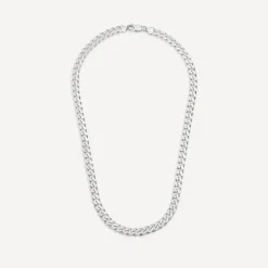 Sterling Silver Square Curb 20' Men's Chain
