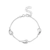 Sterling Silver Stationed Teardrop Bracelet