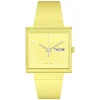 Swatch Bioceramic What If...Lemon? Square Dial Yellow Strap Watch