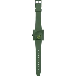 Swatch Bioceramic What if…Green? Square Dial Green Strap Watch