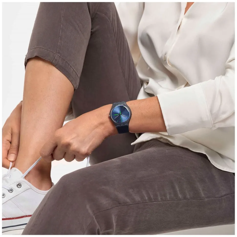 Swatch Blue Navy Rebel 41mm Unisex Watch