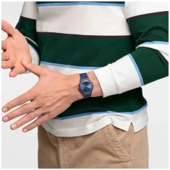 Swatch Blue Navy Rebel 41mm Unisex Watch